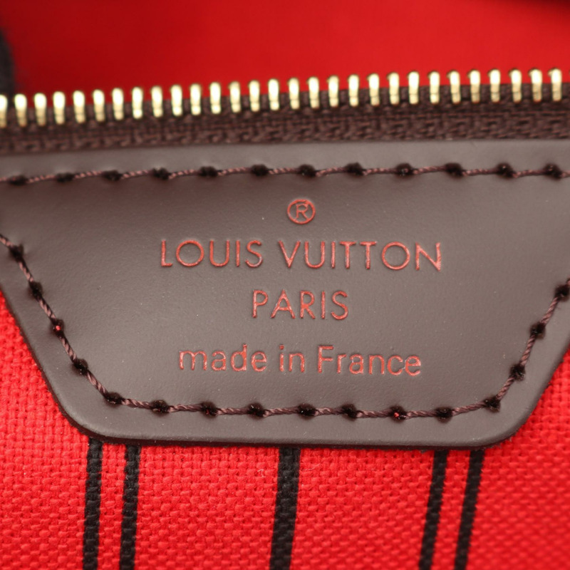 路易威登 Neverfull MM 手提單肩包 N41358 Damier Ebene Cerise 二手-3