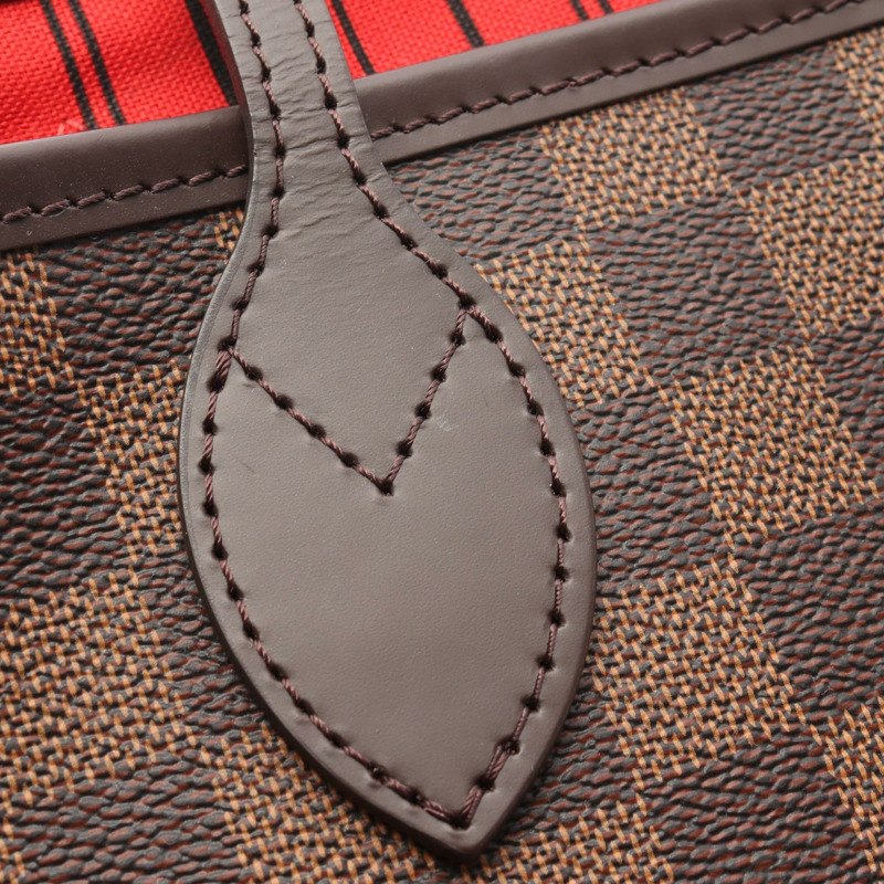 路易威登 Neverfull MM 手提單肩包 N41358 Damier Ebene Cerise 二手-5