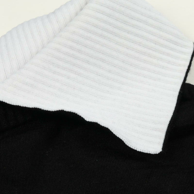 路易威登 (LOUIS VUITTON) 女款無袖羊毛洋裝 #M FOKD21 黑白配色 二手-4