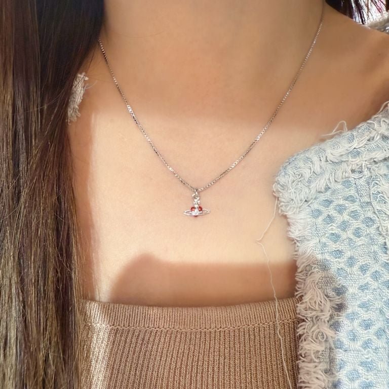 Vivienne Westwood nano heart necklace-5