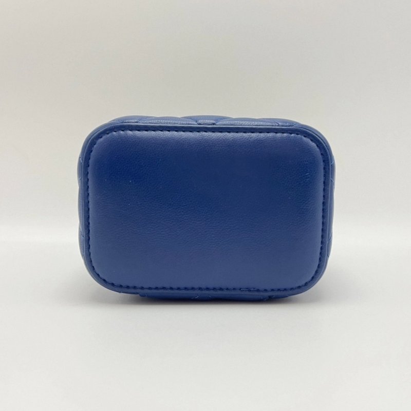 CHANEL 藍色金球mini化妝盒子包 10*7*9 98新配件塵袋-4