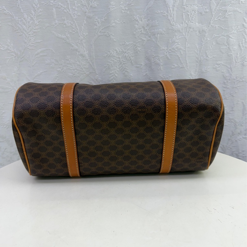 CELINE 塗層帆布Hand Bag金扣手挽袋-4