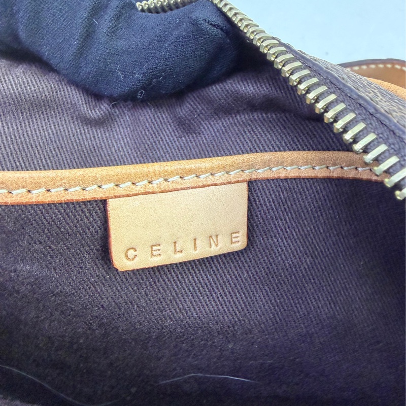 CELINE 塗層帆布Hand Bag金扣手挽袋-7