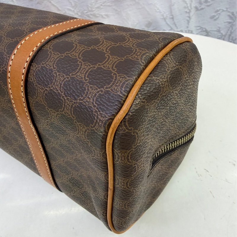 CELINE 塗層帆布Hand Bag金扣手挽袋-8