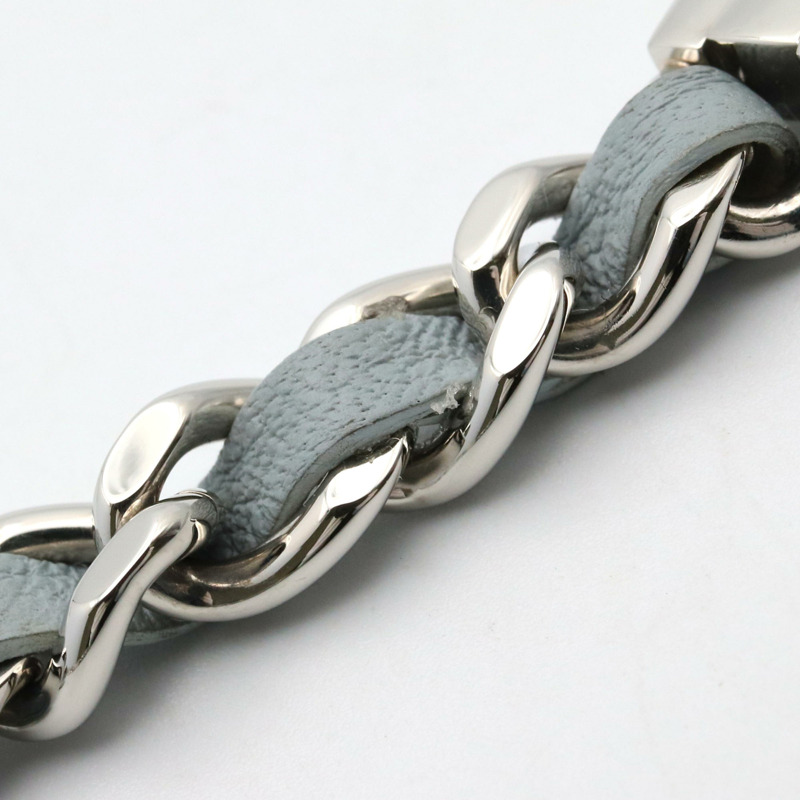 香奈兒 Premiere Rock 系列腕錶，不鏽鋼錶殼，皮革錶帶，白色錶盤，白色錶殼，型號 H4327，女款-12