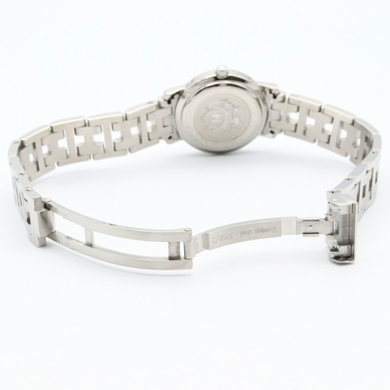 愛馬仕 Clipper 系列腕錶，不鏽鋼材質，女士款，粉紅色，CL4.210-3