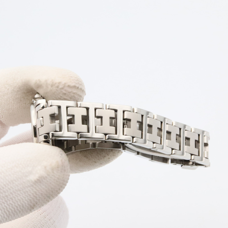 愛馬仕 Clipper 系列腕錶，不鏽鋼材質，女士款，粉紅色，CL4.210-7