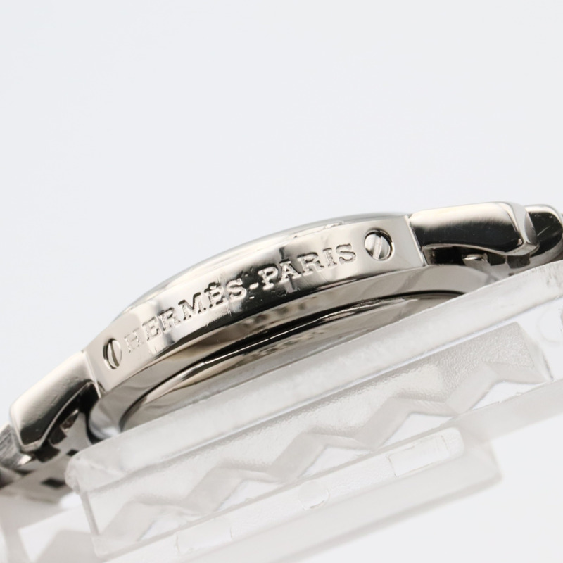 愛馬仕 Clipper 系列腕錶，不鏽鋼材質，女士款，粉紅色，CL4.210-12