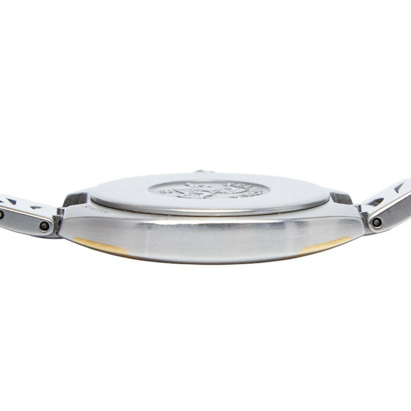 歐米茄海馬系列北極星石英腕錶，灰色錶盤，不鏽鋼錶殼，黃金錶帶，男士腕錶，OMEGA-5