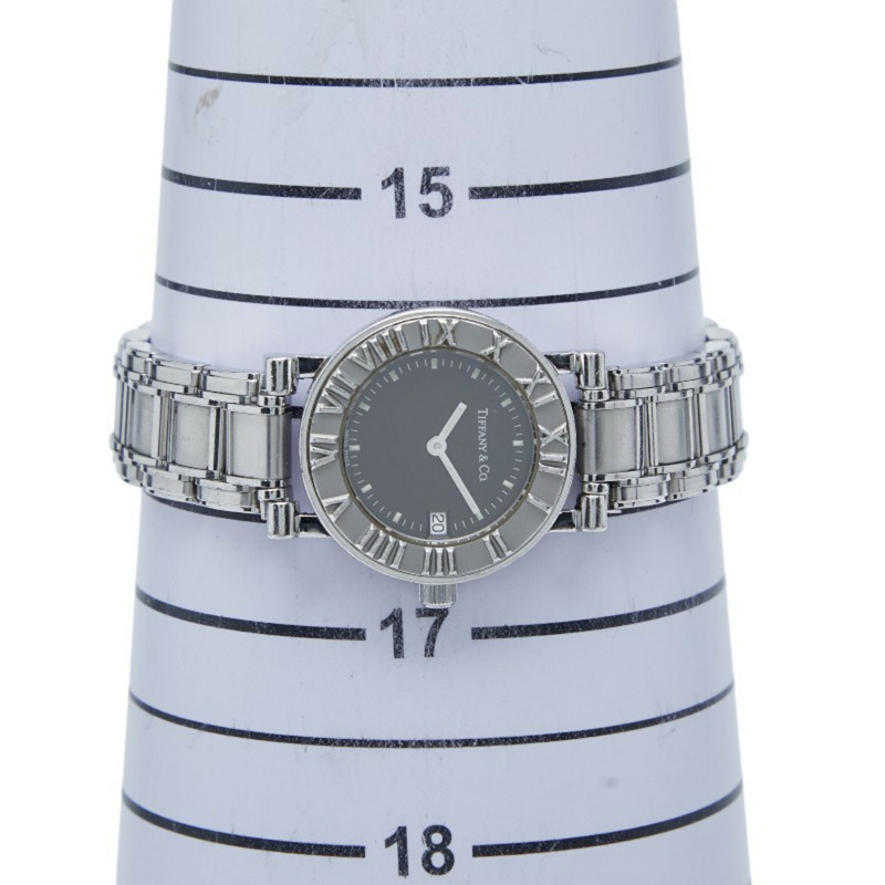 Tiffany Atlas 石英腕錶，灰色錶盤，不鏽鋼錶殼，女款-6