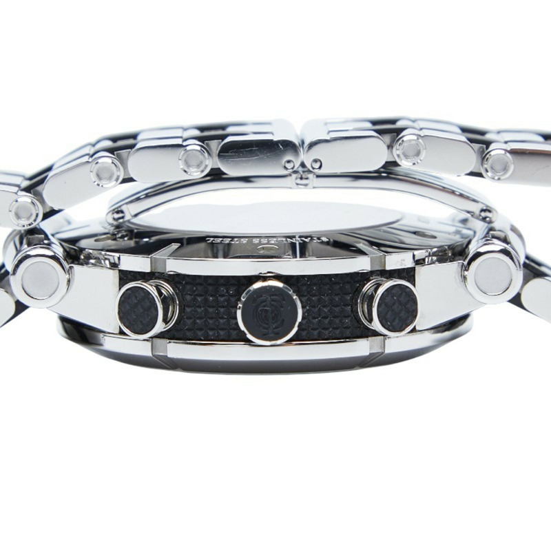 Tiffany Atlas 自動機械式腕錶，銀色錶盤，不鏽鋼錶殼，橡膠錶帶，男款-4