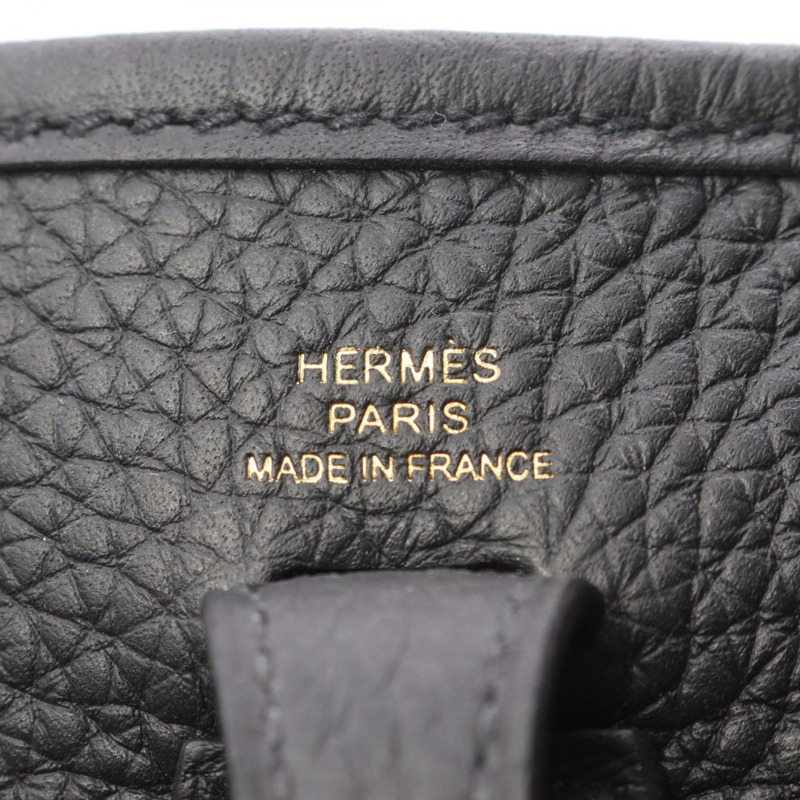 愛馬仕 Evelyn Amazon TPM Togo 單肩包，女士，黑色-3