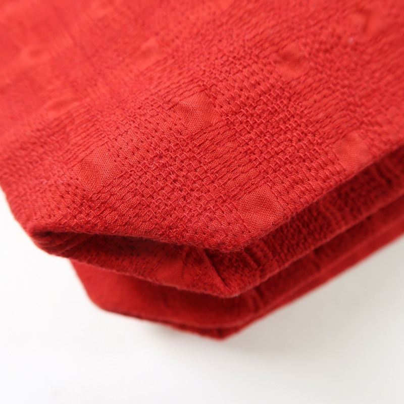 紅色 帆布 Amedaba 肩背包 銀扣【HERMES 愛馬仕】-8