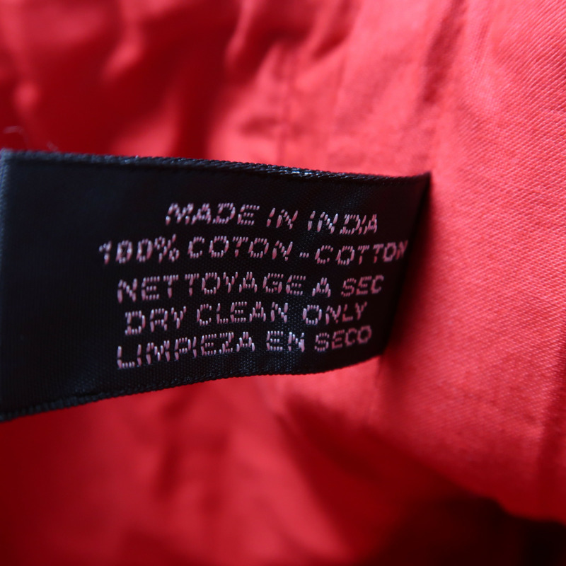 紅色 帆布 Amedaba 肩背包 銀扣【HERMES 愛馬仕】-11