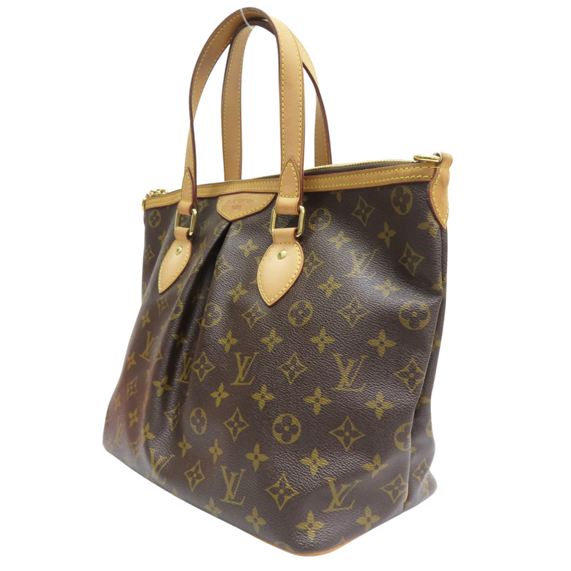 棕色 原花 帆布 PALERMO PM 兩用包【LOUIS VUITTON LV 路易威登】 M40145-2