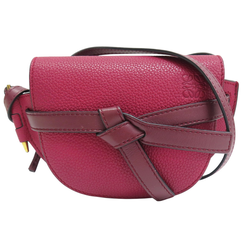 紅色 牛皮 Gate Mini 肩背包【LOEWE 羅威】 #051831-0
