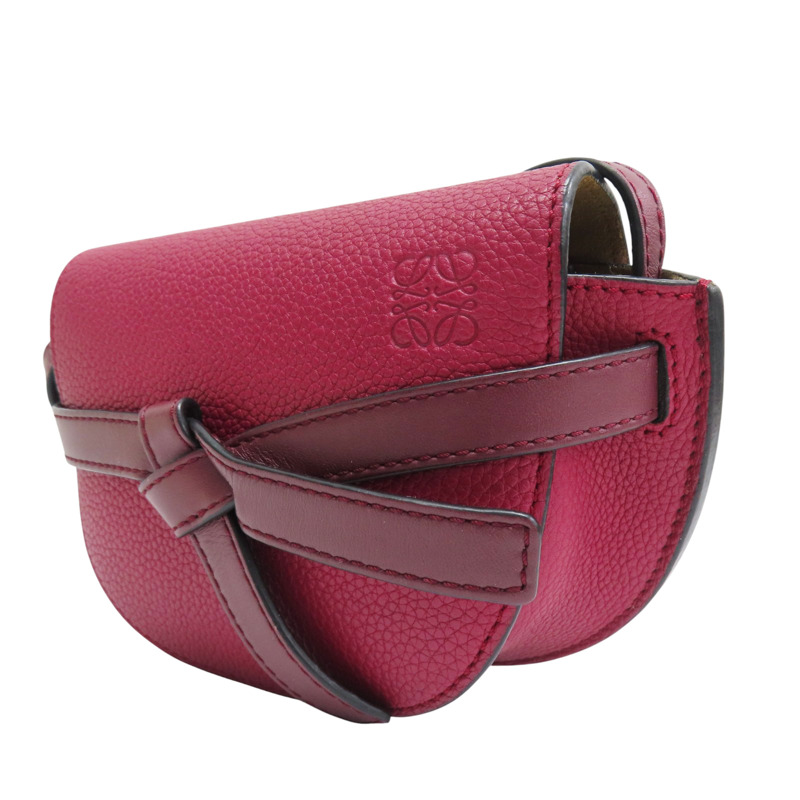 紅色 牛皮 Gate Mini 肩背包【LOEWE 羅威】 #051831-2