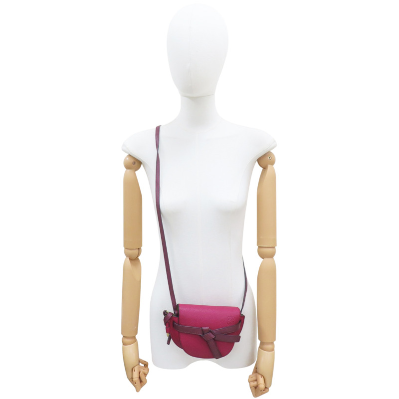 紅色 牛皮 Gate Mini 肩背包【LOEWE 羅威】 #051831-7