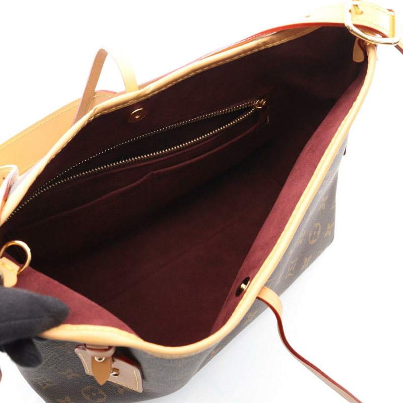 路易威登 Carryall NM PM 單肩包 M46203 Monogram 帆布皮革棕色-2