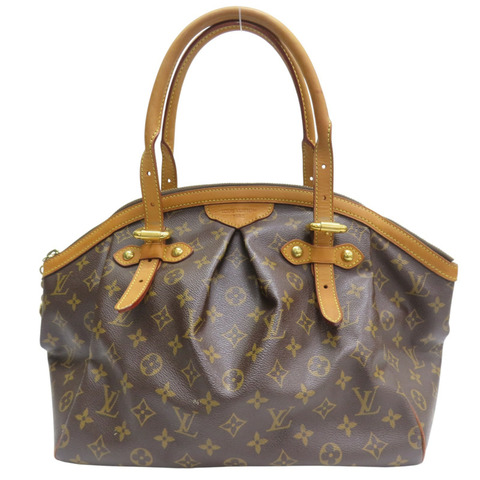 棕色 原花帆布 Tivoli GM 肩背包【LOUIS VUITTON LV 路易威登】 M40144