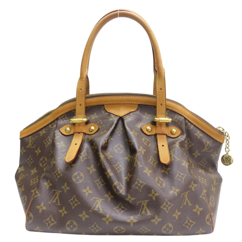 棕色 原花帆布 Tivoli GM 肩背包【LOUIS VUITTON LV 路易威登】 M40144-1