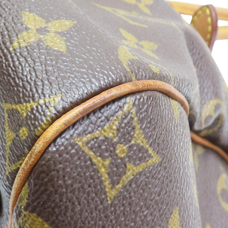 棕色 原花帆布 Tivoli GM 肩背包【LOUIS VUITTON LV 路易威登】 M40144-10