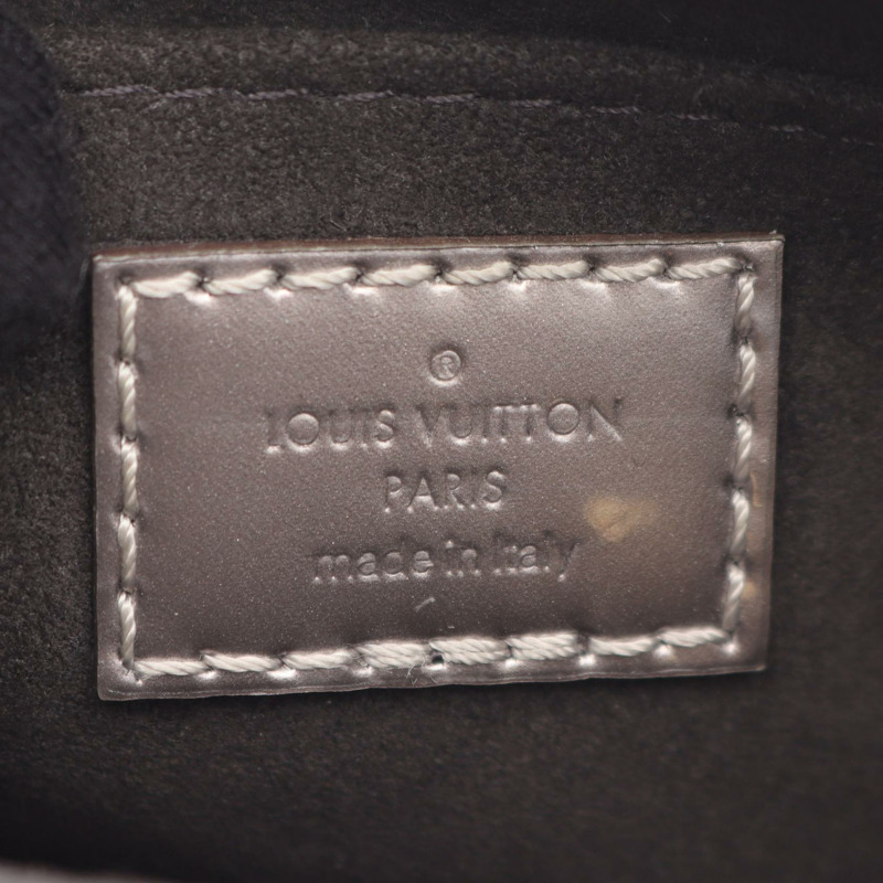 路易威登 Petit Sac Plat 斜背包 M90564 Monogram Vernis 灰褐色 二手-3