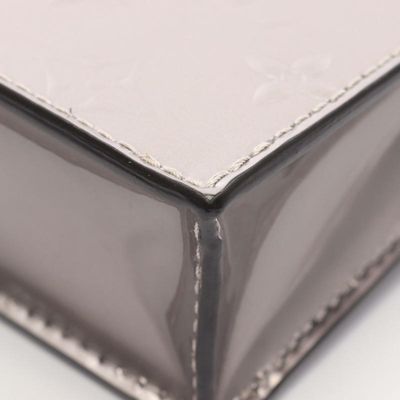 路易威登 Petit Sac Plat 斜背包 M90564 Monogram Vernis 灰褐色 二手-5