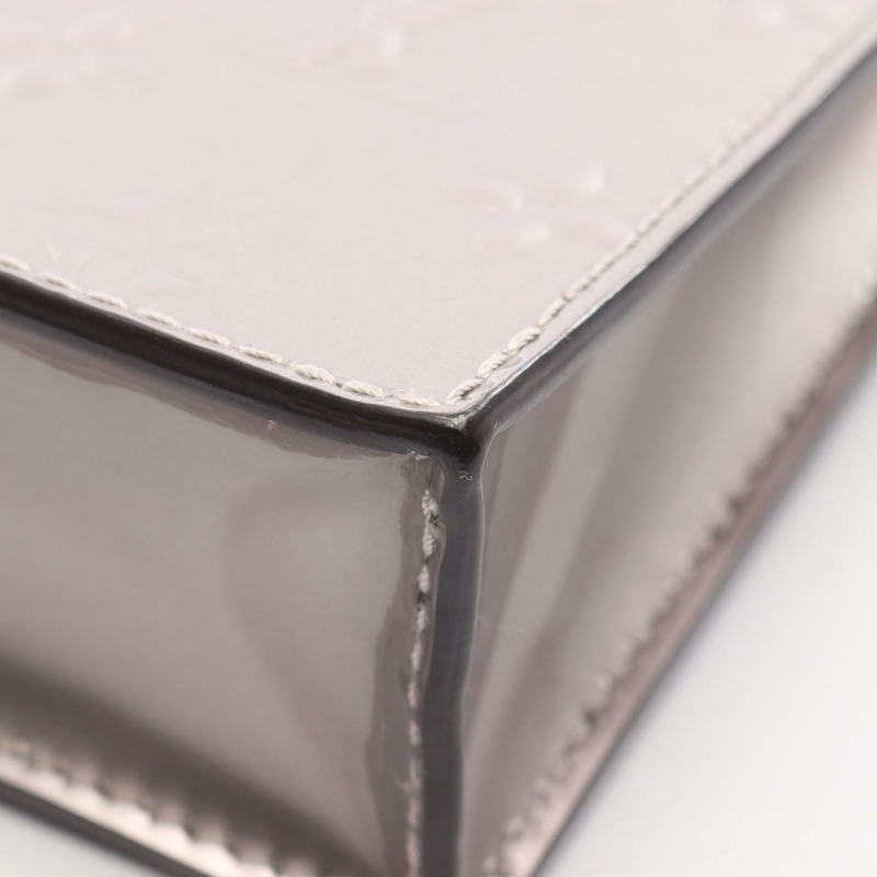 路易威登 Petit Sac Plat 斜背包 M90564 Monogram Vernis 灰褐色 二手-6