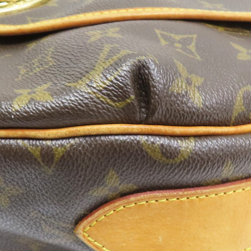 棕色 原花帆布 Tulum GM 肩背包【LOUIS VUITTON LV 路易威登】 M40075-9