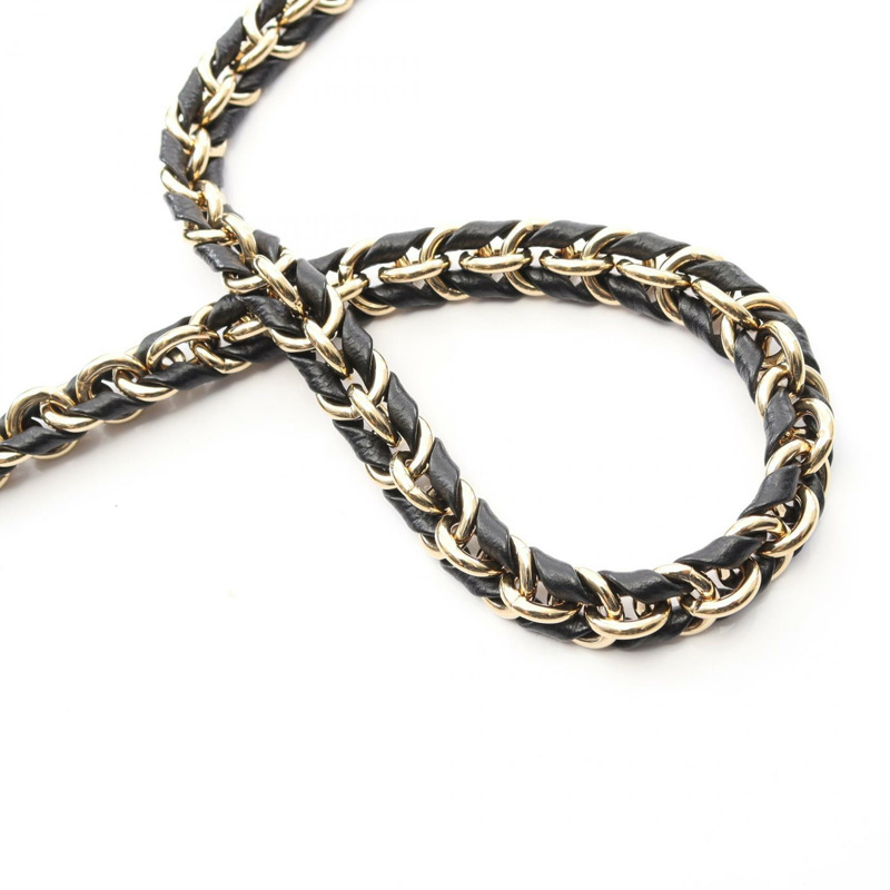 路易威登 多口袋配件雙色鏈條單肩包 M45777 黑色-7