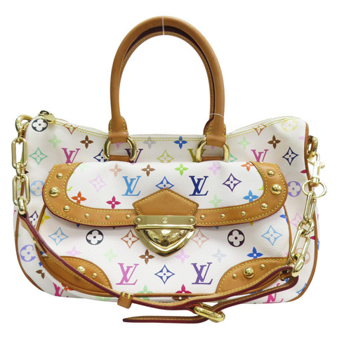 白彩 原花 帆布 兩用包【LOUIS VUITTON LV 路易威登】 M40125