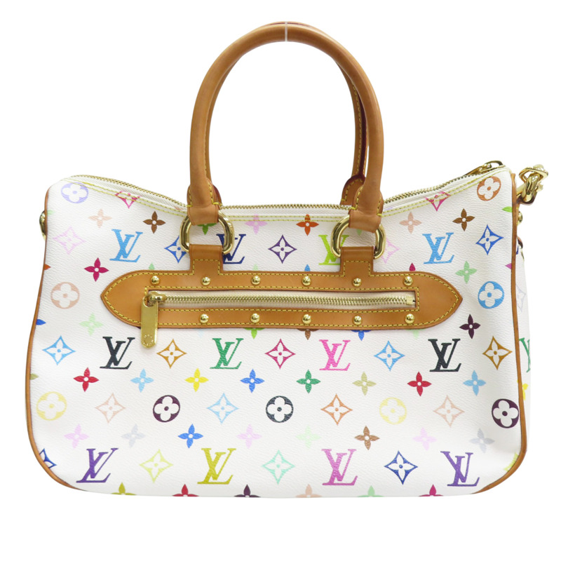 白彩 原花 帆布 兩用包【LOUIS VUITTON LV 路易威登】 M40125-1