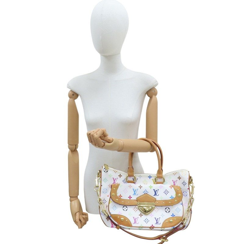 白彩 原花 帆布 兩用包【LOUIS VUITTON LV 路易威登】 M40125-7