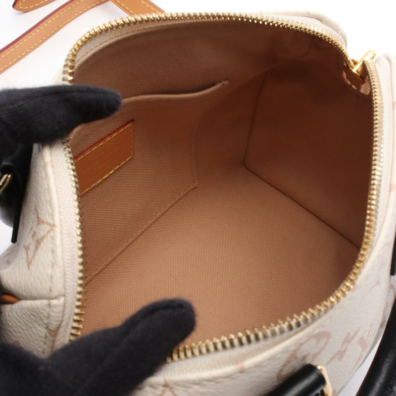 路易威登 Speedy Bandouriere 20 斜背包 M46906 Monogram Dune 米色-2