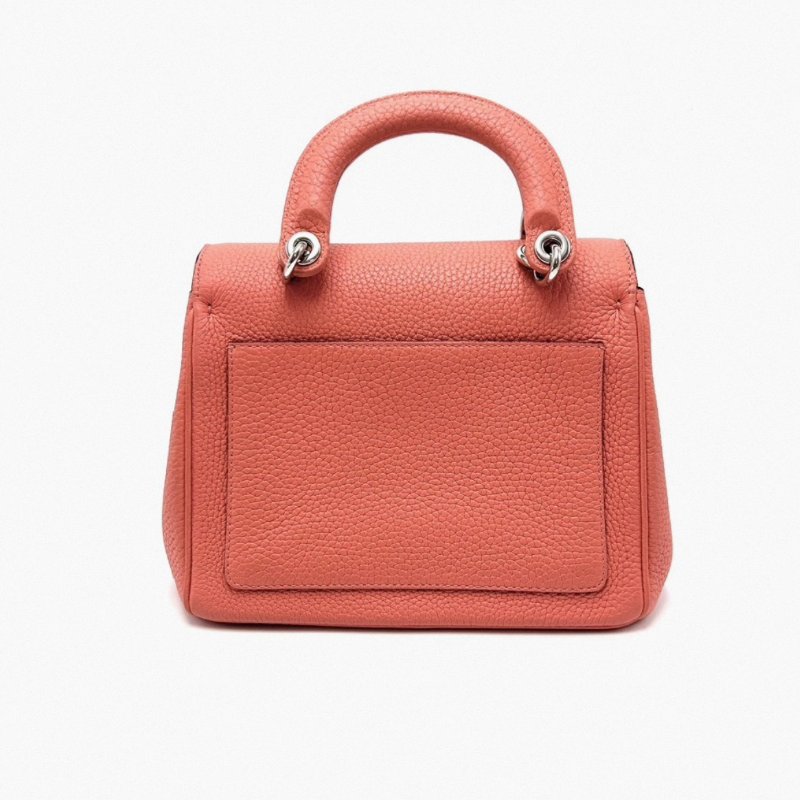 DIOR Bedior荔枝紋粉銀手提肩背斜背包 20*15*10 98新配件盒子塵袋保卡-3