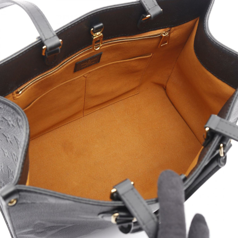 路易威登 On the Go MM 單肩手提包 M45595 Monogram Empreinte 黑色 LV-2