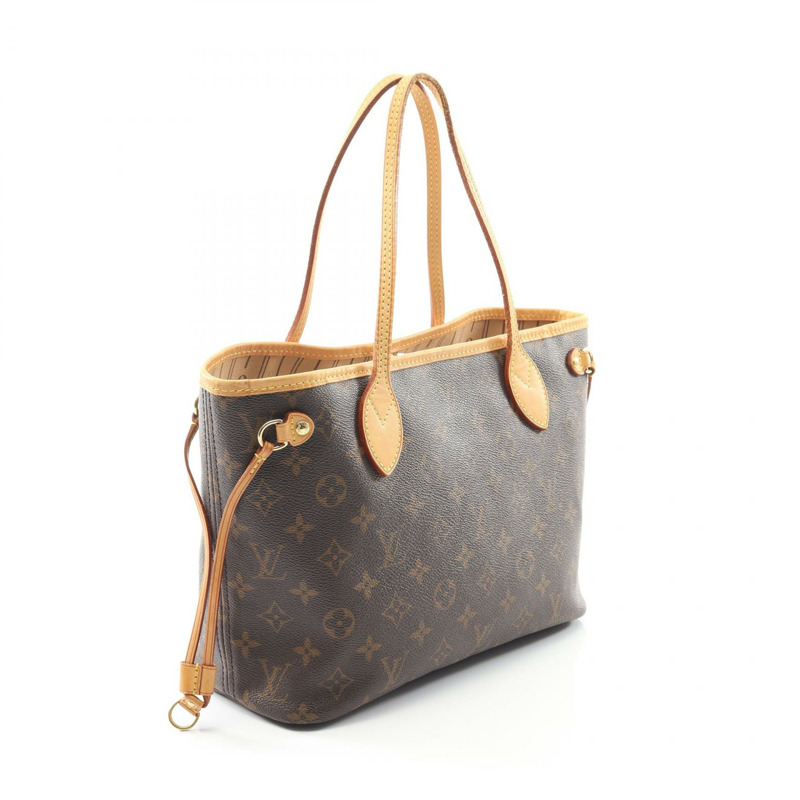 路易威登 Neverfull PM 手提包 M40155 Monogram 帆布棕色二手女士-1