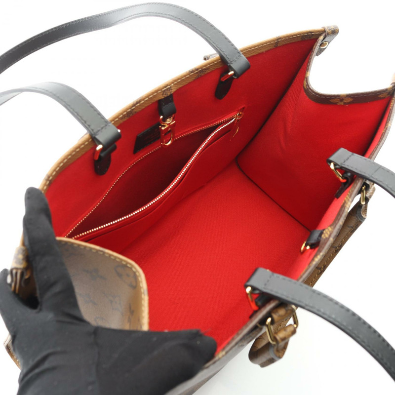 路易威登 On the Go MM 手提單肩包 M45321 Monogram Giant Reverse 二手-2