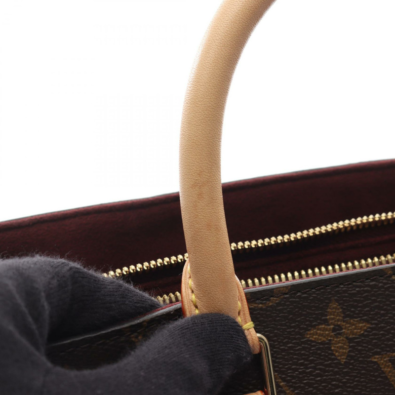 路易威登 Soufflot MM 單肩手提包 M44816 Monogram 皮革 棕色 二手-8