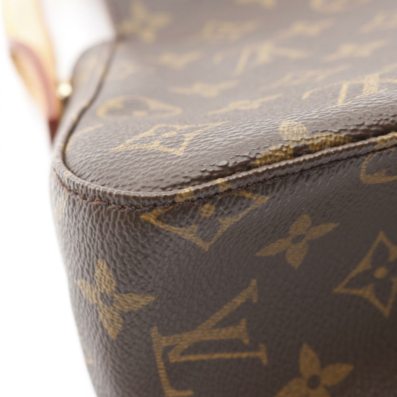 路易威登迷你環形肩背包 M51147 Monogram 皮革 棕色 二手-6