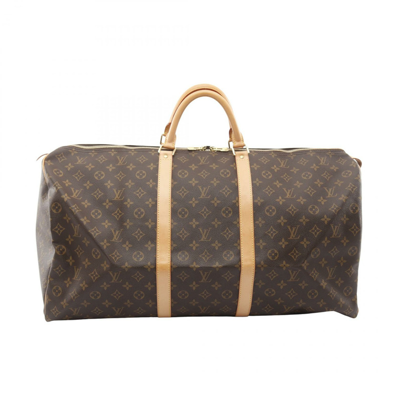 路易威登 Keepall 60 旅行手提包 M41422 Monogram 皮革 棕色 二手 LV-0