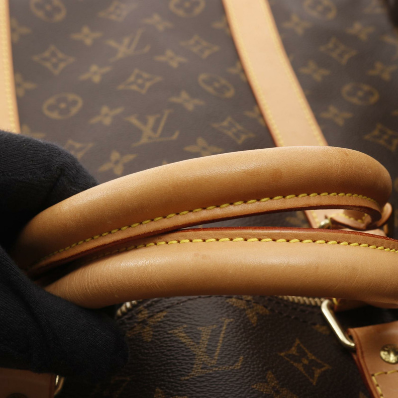 路易威登 Keepall 60 旅行手提包 M41422 Monogram 皮革 棕色 二手 LV-10