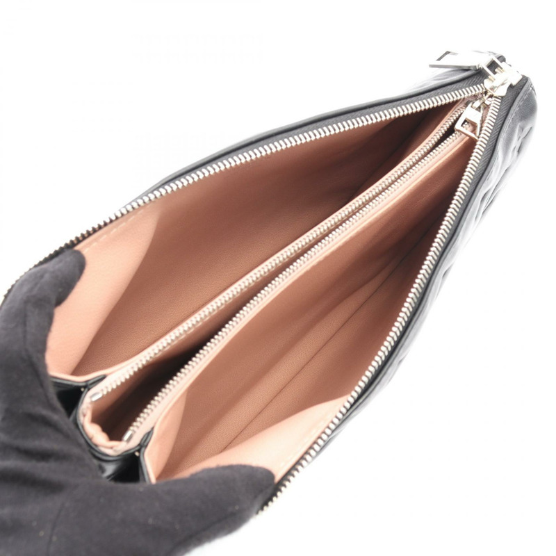 路易威登 Coussin PM 鏈條單肩背包 M21282 Monogram 皮革 黑色 二手-2