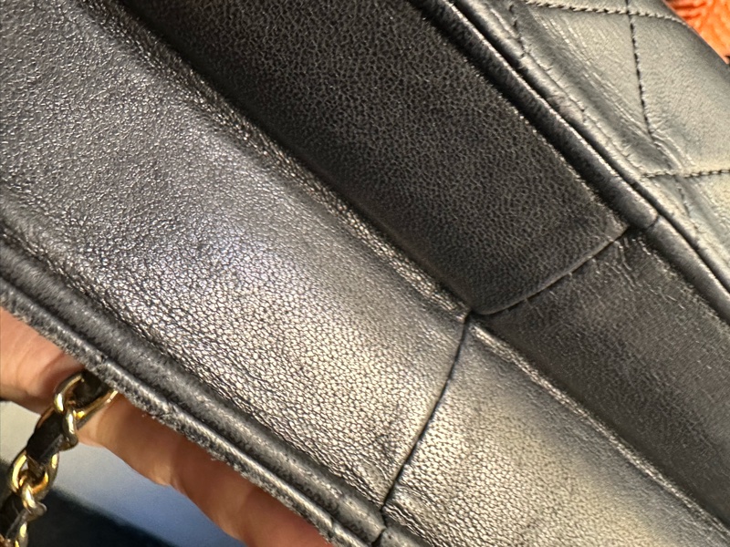 Chanel cf22 vintage老香羊皮掀蓋包/非woc-10