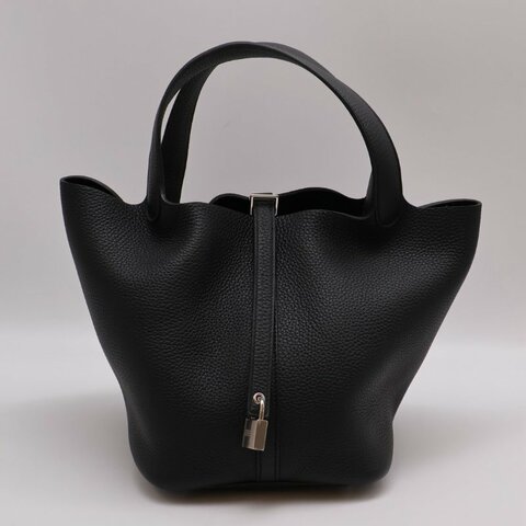 HERMES Picotin 22 - 黑銀 B