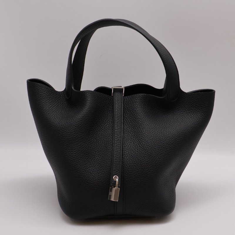 HERMES Picotin 22 - 黑銀 B-0