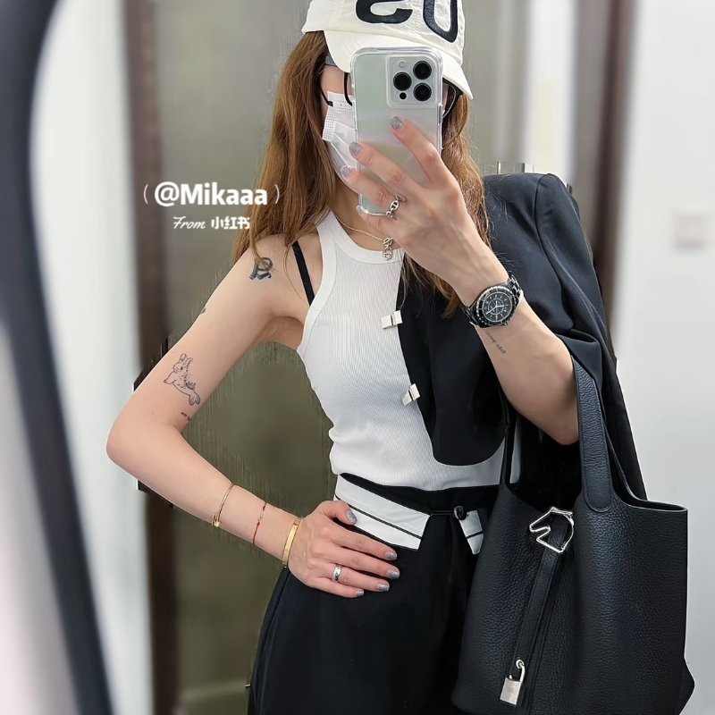 HERMES Picotin 22 - 黑銀 B-9