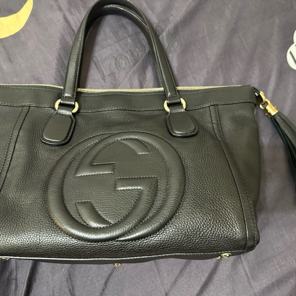 Gucci soho流蘇拉鍊大托特包-5