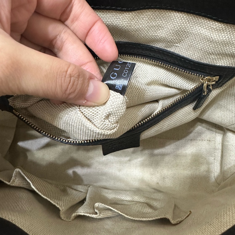 Gucci soho流蘇拉鍊大托特包-12